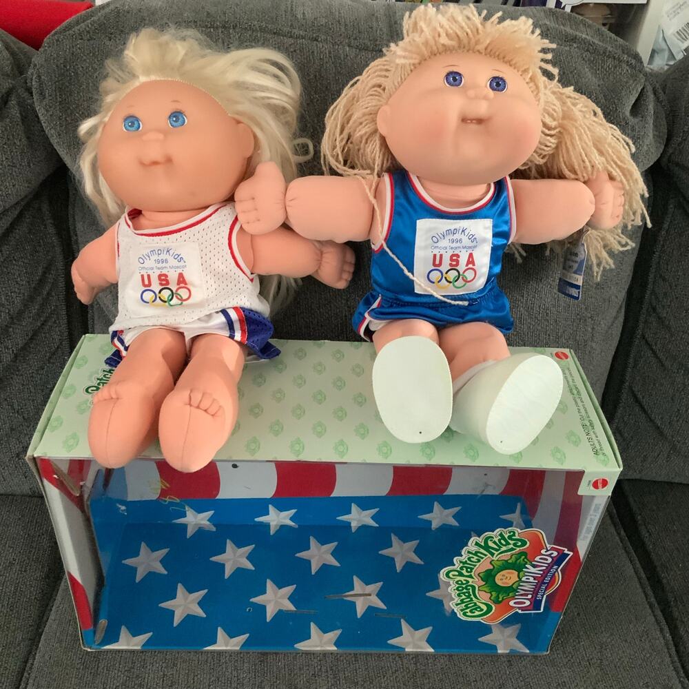 Vintage Cabbage Patch Kids 1996 USA OlympiKids Bundle feat. Hazel Maretha w/ Box